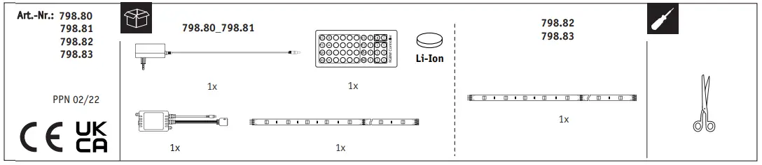 Paulmann 798.80 Maxled 250 Base Set Coated 1.5m IP44 RGBW Protect Cover-FIG2