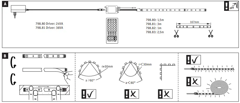 Paulmann 798.80 Maxled 250 Base Set Coated 1.5m IP44 RGBW Protect Cover-FIG3