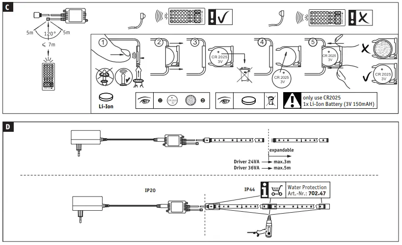 Paulmann 798.80 Maxled 250 Base Set Coated 1.5m IP44 RGBW Protect Cover-FIG4