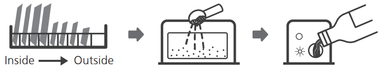 kleenmaid DW6032 Semi Integrated Dishwasher - dispenser 1