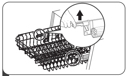 kleenmaid DW6032 Semi Integrated Dishwasher - handle