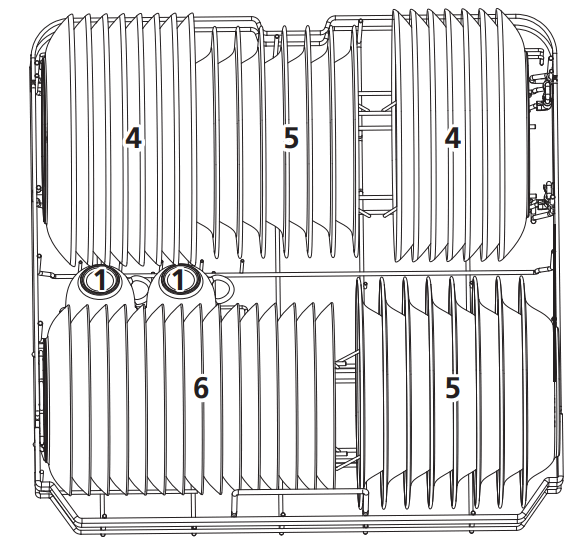 kleenmaid DW6032 Semi Integrated Dishwasher - kleenmaid DW6032 Semi Integrated Dishwasher - BASKETS 1
