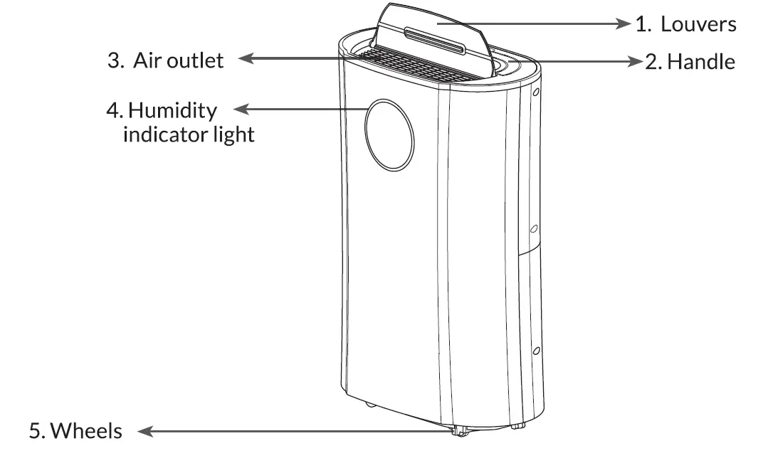 MORRIS MDE-20210HI Dehumidifier 20l 3