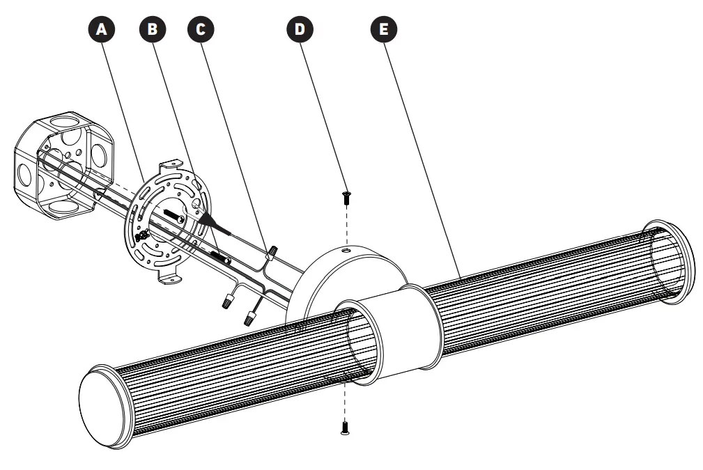 artika VAN KEC BL Kendra LED Vanity Light - INSTALLATION