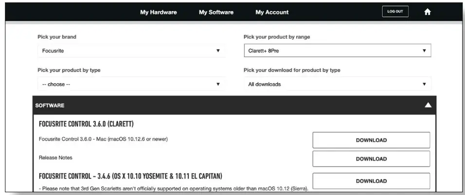 Focusrite Clarett 8Pre Thunder Audio Interface - fig 1