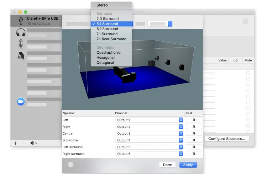 Focusrite Clarett 8Pre Thunder Audio Interface - fig 11