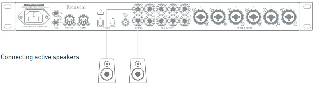 Focusrite Clarett 8Pre Thunder Audio Interface - fig 6