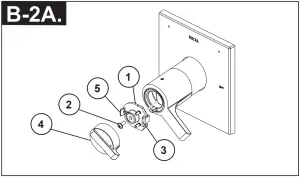 DELTA 17T Series - Installation and Adjustment of the Temperature Knob - B-2A