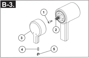 DELTA 17T Series - Installation and Adjustment of the Temperature Knob - B-3