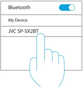 SX2BT - Bluetooth Pairing - Step 2