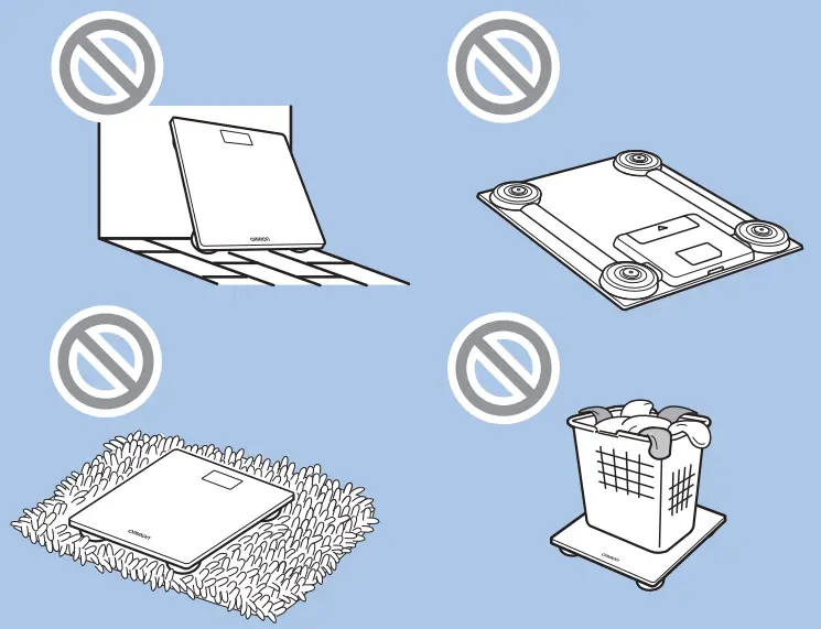 OMRON Scale with Bluetooth SC 150-Storage