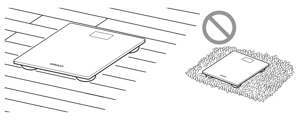 OMRON Scale with Bluetooth SC 150-floor