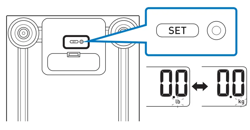 OMRON Scale with Bluetooth SC 150-metric