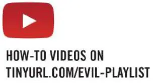 evil CONTROLLERS X1IBUCXMM Master Mod V3 Wireless Controller for Xbox One Instruction Manual - YouTube Logo