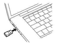 Plantronics Voyager 6200 UC Headset User Guide - Turn on your headset and insert the Bluetooth USB adapter into your laptop or PC