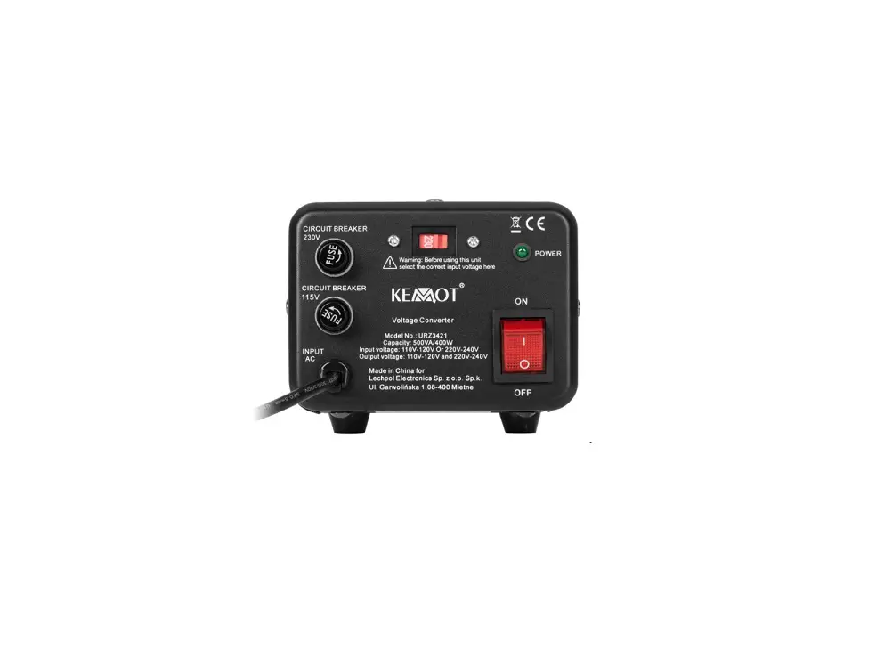 Kemot Urz3421 Voltage Converter Owner's Manual