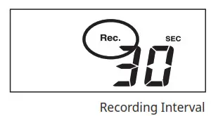 T D TR-7wb-nw Series Thermo Recorder- Recording Interval
