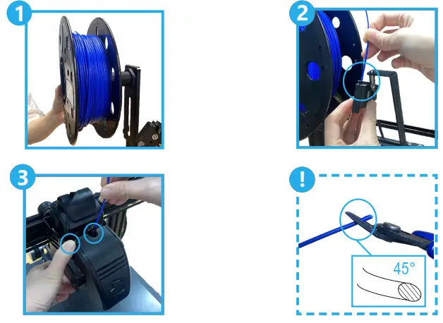 CUBICON PRIME 3D Printer with Auto Nozzle Leveling Direct Extruder- FILAMENT