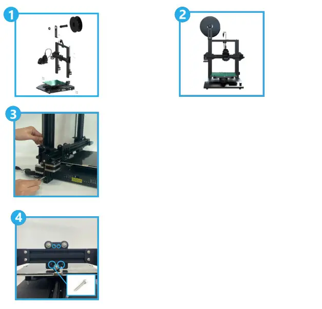 CUBICON PRIME 3D Printer with Auto Nozzle Leveling Direct Extruder- Installation