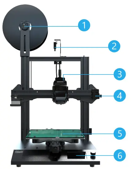 CUBICON PRIME 3D Printer with Auto Nozzle Leveling Direct Extruder- Moving