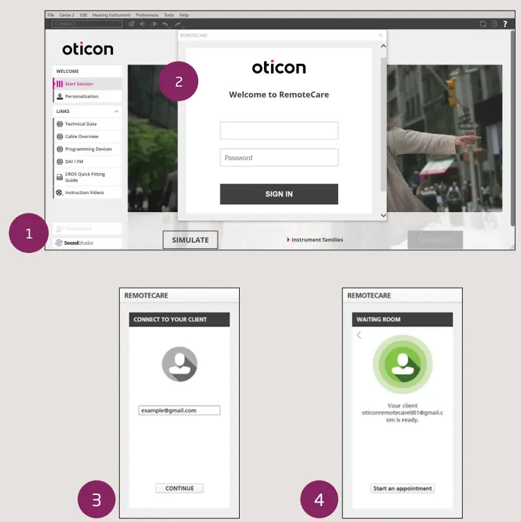OTICON RemoteCare App-