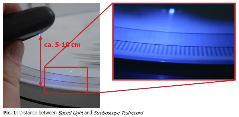 clearaudio CDEAC039 Speed Light Source Stroboscope Testrecord- Speed Light