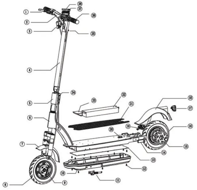 INMOTION L9 PRO Electric Scooter - electronk scooter 1t