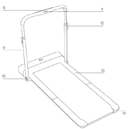 kogan FSWKPADT2PA T2 Pro Wealkingpad Foldable Smart Treadmill Fig3