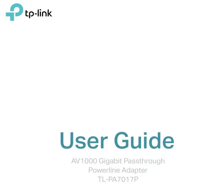 tp-link Gigabit Passthrough Powerline Adapter