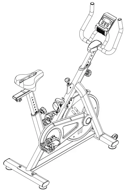 VIGBODY HL-M01 Indoor Cycling Bike Stationary Exercise Bike - Cover 2