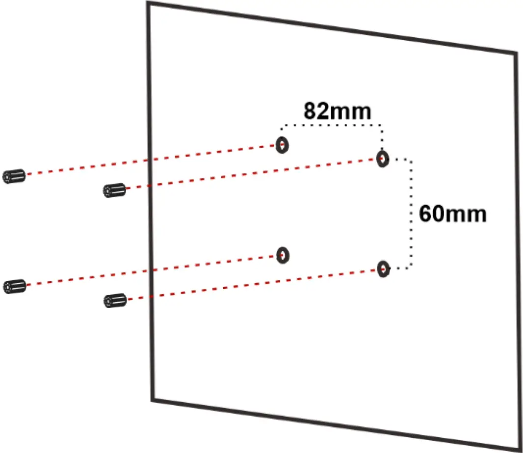 To mount K-CamHD on a wall 01