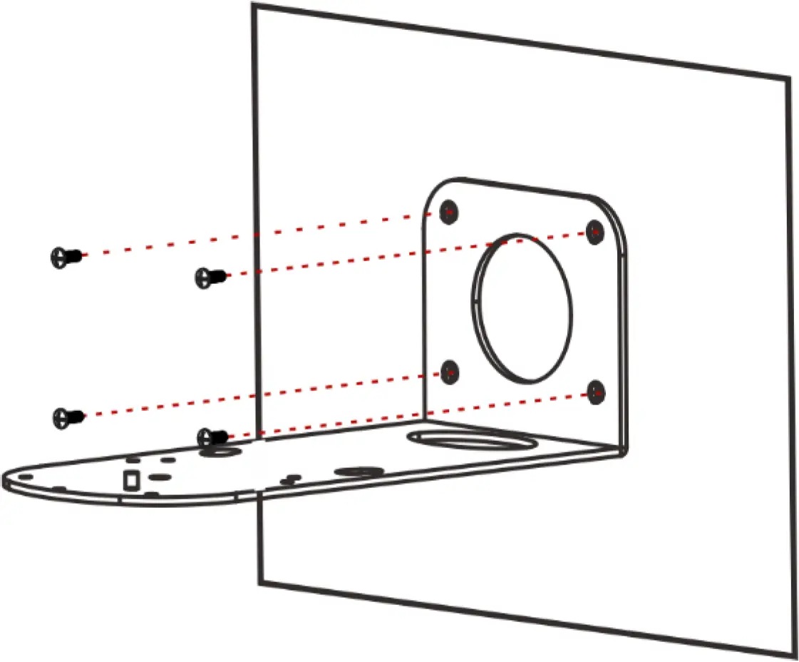 To mount K-CamHD on a wall 02