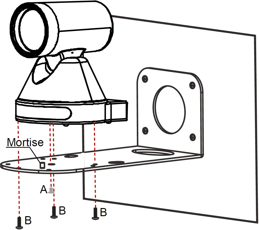 To mount K-CamHD on a wall 03