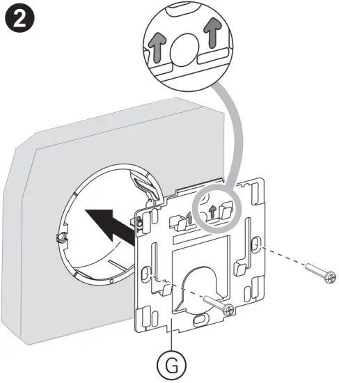 Mounting using screws