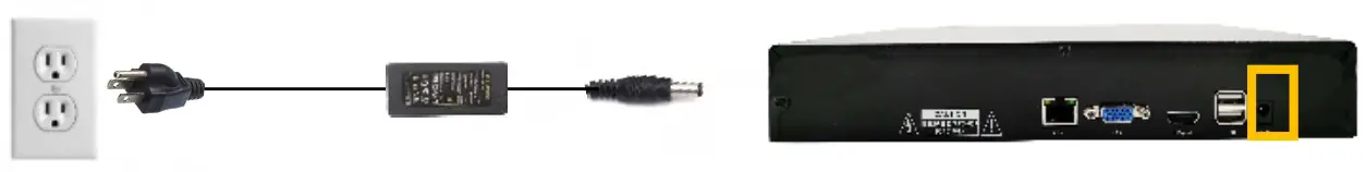 TIGERSECU Super HD 1080P NVR Series - Connect power