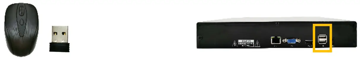 TIGERSECU Super HD 1080P NVR Series - Connect wireless mouse