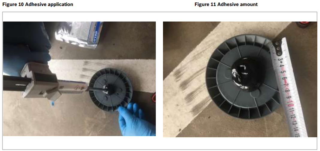 BOSCH Parking Lot Sensor PLS-Adhesive application