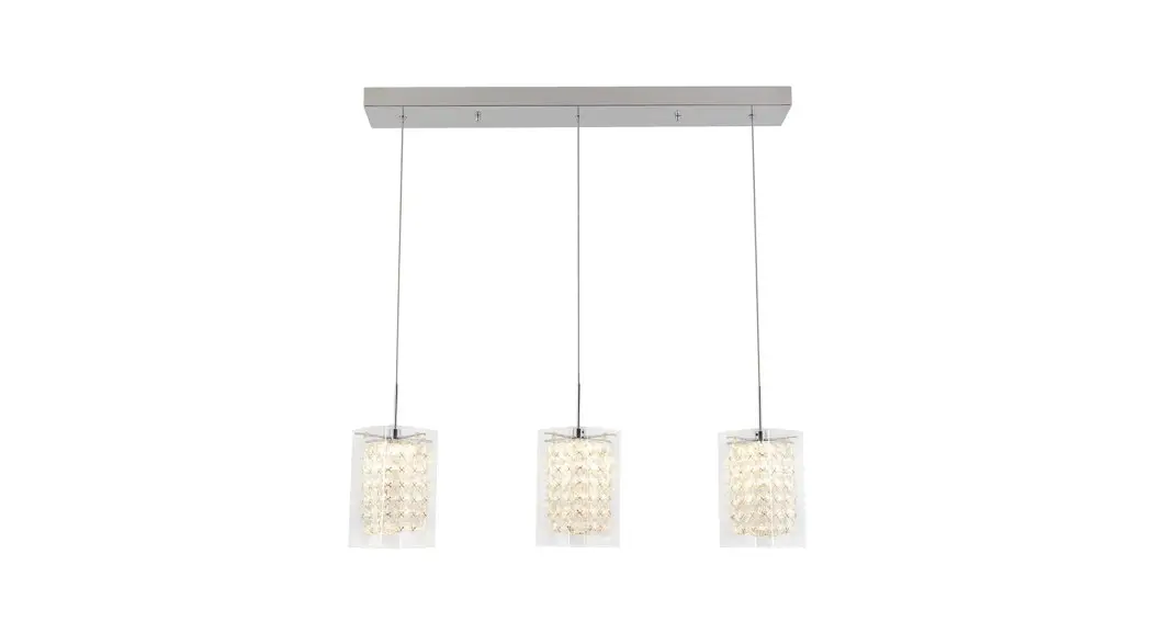 Artika Pdt-3cc Crystal Cube 3 Light Led Pendant Instruction Manual