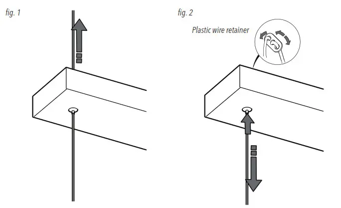artika PDT-3CC Crystal Cube 3 Light LED Pendant- HEIGHT ADJUSTMENT