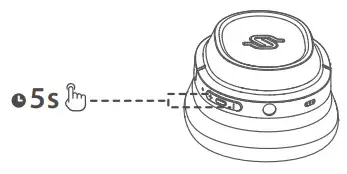 EDIFIER EDF160 Wireless Over Ear Headphones - Reset