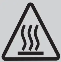 Hot surface icon