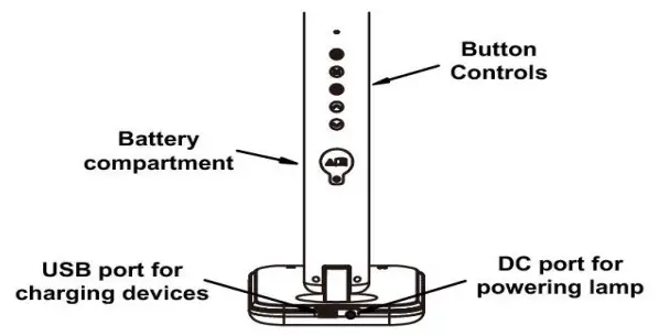 REDIGLE CM006H LED Flexible Desk Lamp with Display -fig1