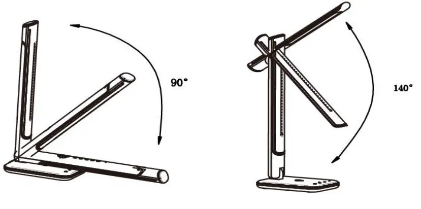 REDIGLE CM006H LED Flexible Desk Lamp with Display -fig3