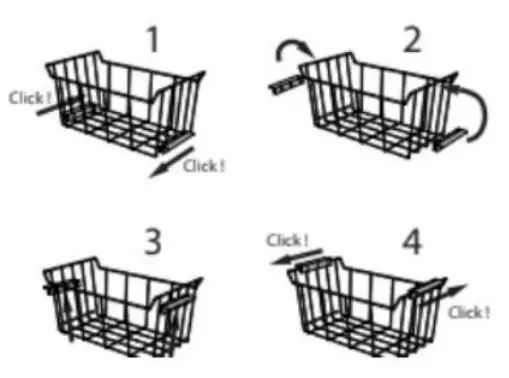 Whirlpool W11531549B Chest Freezer Owner's Manual - Top Basket Position