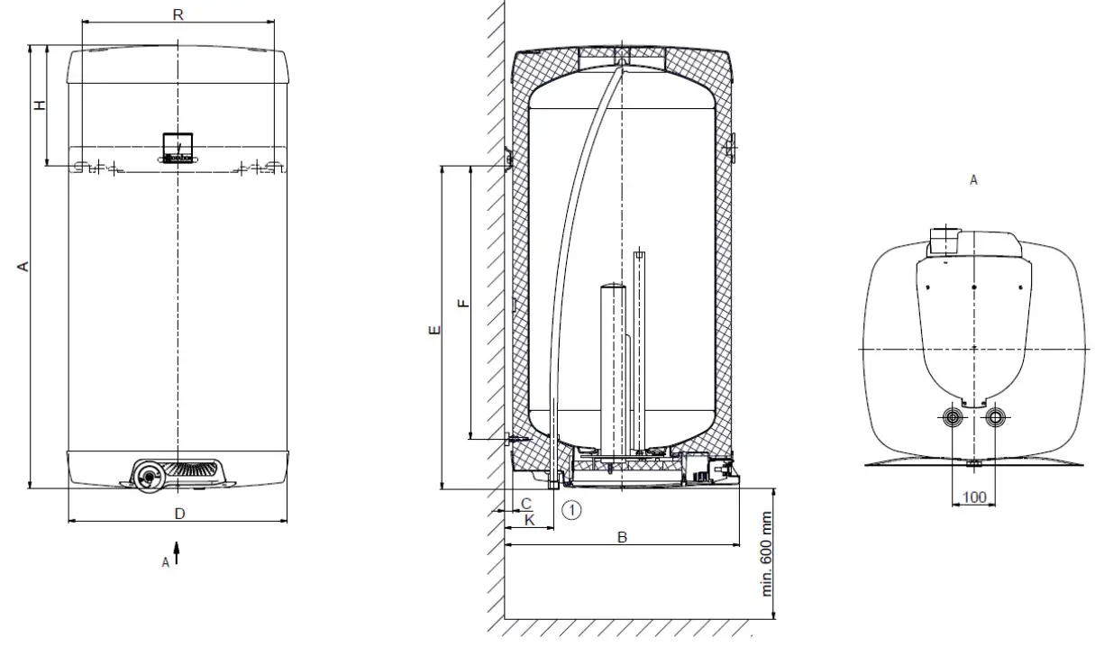 DRAZICE OKCE 80 Electric Water Heater - Figure 3