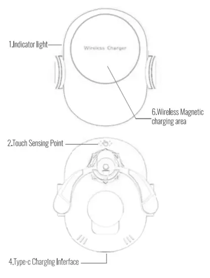 Chargers W12 Magnetic Wireless Car Charger - fig