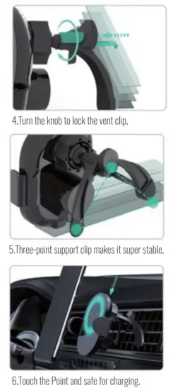 Chargers W12 Magnetic Wireless Car Charger - fig3