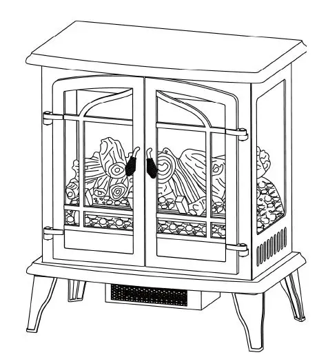 COSTWAY-FP10059US-25-Inch-Freestanding-Electric-Fireplace-Stove-product