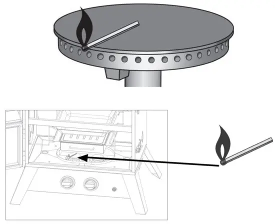 Dyna Glo DGW1235BDP D Wide Body Vertical Gas Smoker - Match Lighting Procedure