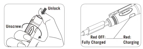 OLIGHT- Open 2 -Rechargeable- Pen -Flashlight- CW- LED -120- Lumens -4